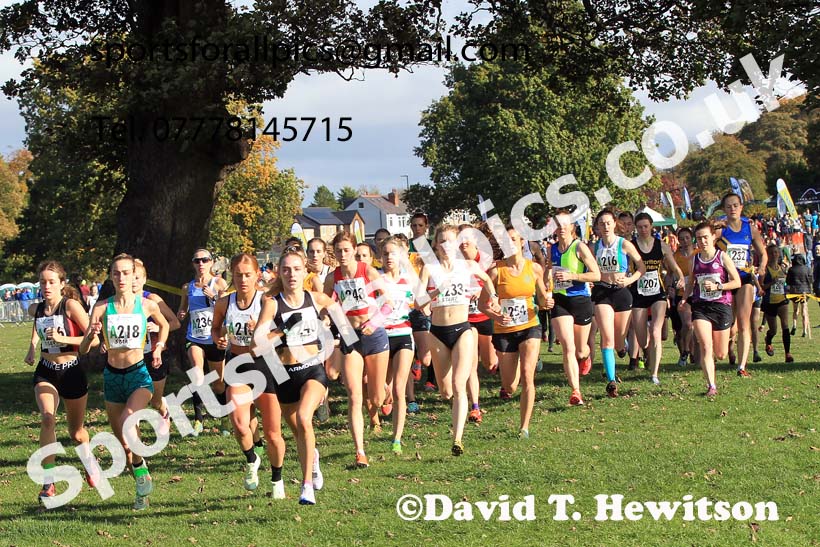 Senior womens 2022 Northern Cross Country Relays, Graves Park, Sheffield. Photo: David T. Hewitson/Sports for All Pics